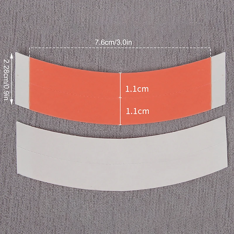 1/4 ชิ้นสีแดงกันน้ําผมเทปกาวสองหน้าสําหรับวิกผมลูกไม้ Toupee เปลี่ยนเครื่องมือจัดแต่งทรงผม