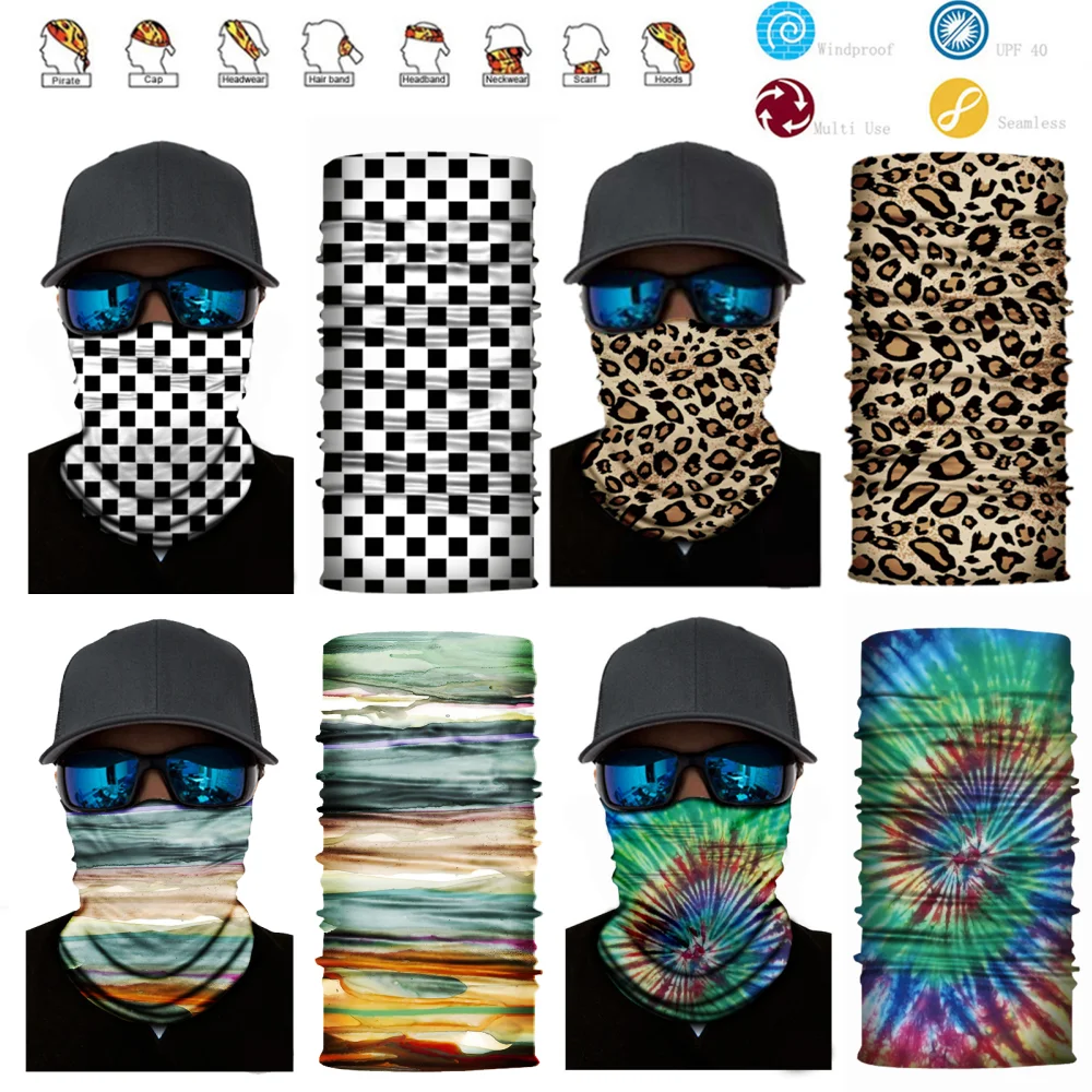 1101-70 Multifunctional UV Protection Magic Scarf Neck Tube Outdoor Fishing Hiking Cycling Face Head Wrap Cover Bandana Headband