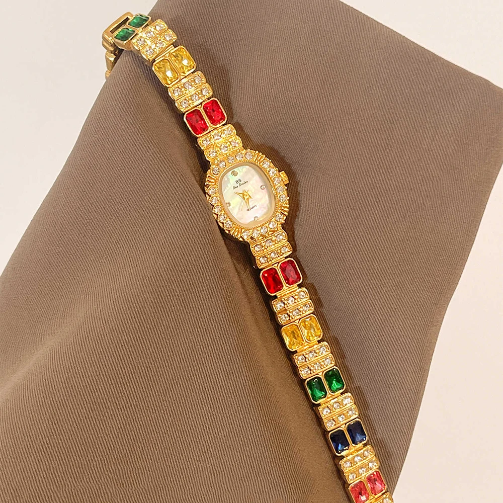 Bee Sister Brand Women's Watch New 2026 Exquisite Diamond Light Luxury Vintage Women Bracelet Quartz Watches