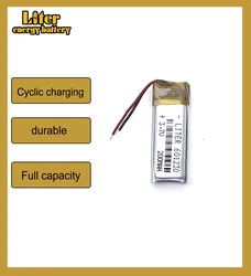 Polymer lithium battery 3.7V, 601230 200mah can be customized wholesale CE FCC ROHS MSDS quality certification