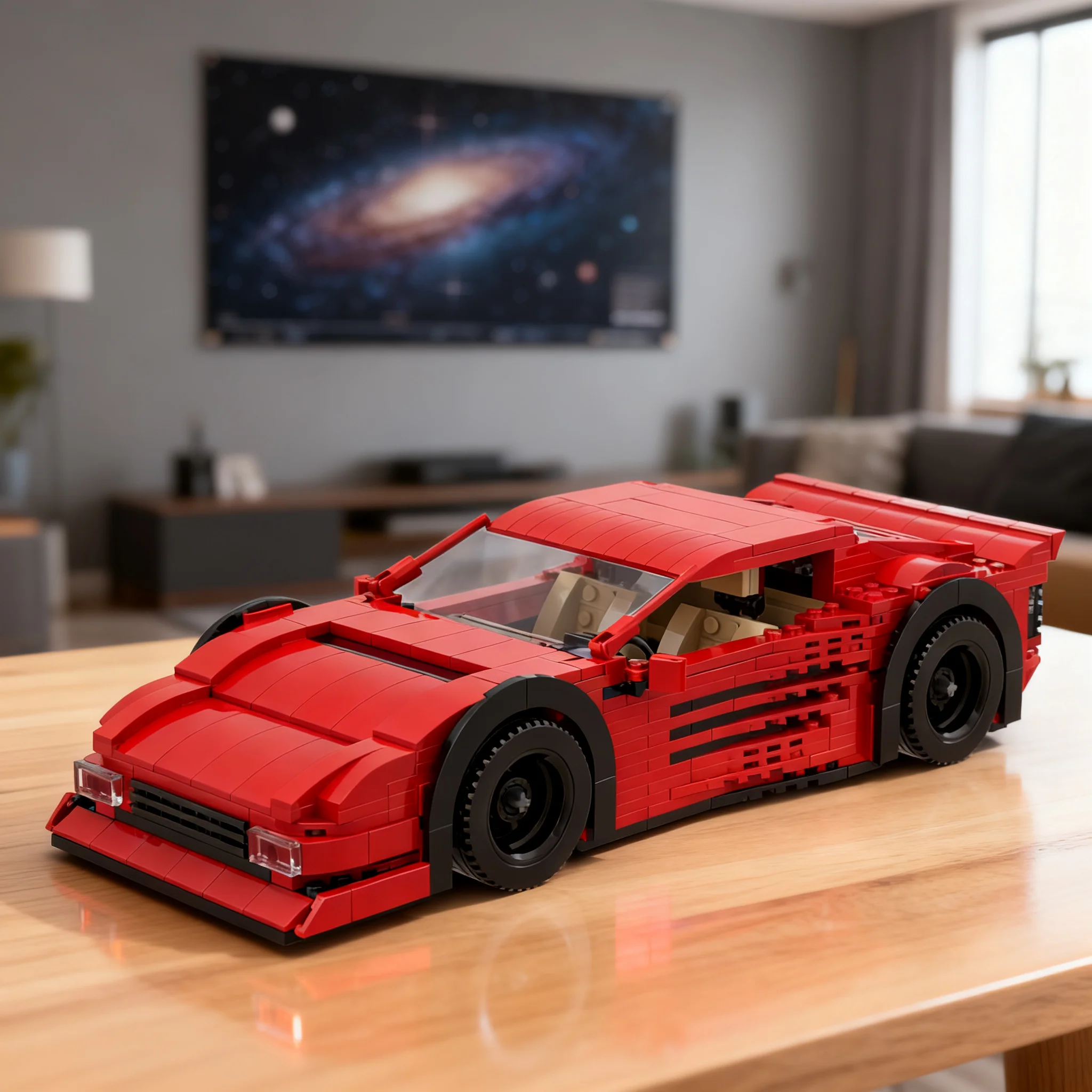1606pcs MOC Testarossa LBWK Beast Cars Model Building Blocks Christmas Gift Craft Birthday Assemble Brick Display Idea Creative