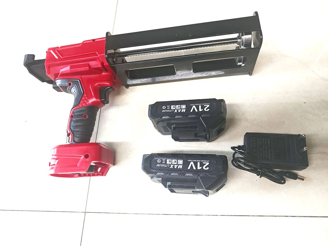 Pistola de inyección de doble componente alimentada por batería: capacidad de 600 ml, relación de mezcla 1:1, ideal para aplicaciones de silicona