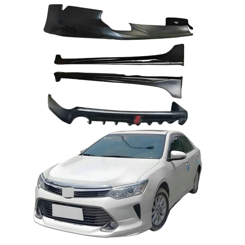 

Auto Body Systems Pp Wide Body Kit Front Bumper Lip Rear Bumper Lip Side Skirts for Toyota Camry 2015 2016