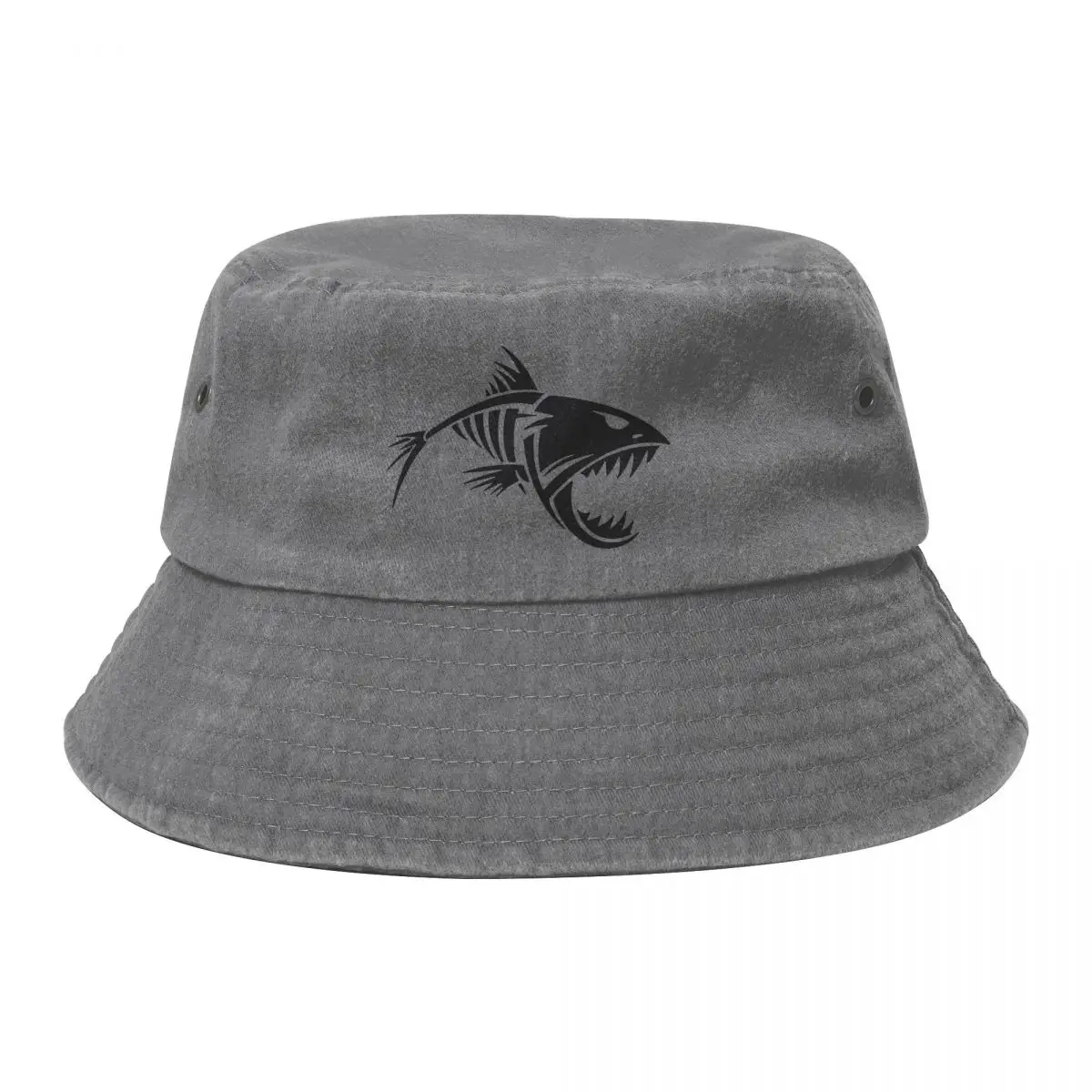 

Fishing Skeleton Fish Bone Fishbone Bucket Hat Cotton Outdoor Baseball Cap Fisherman Hat