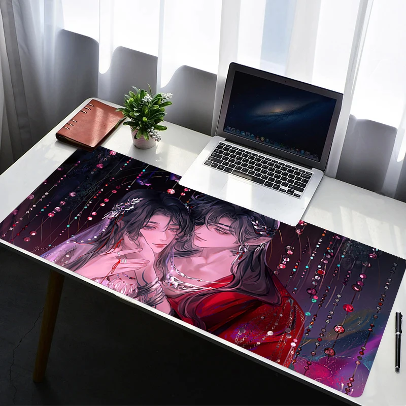 

Mouse Pad Design Non-Slip Desk Mat Gaming Tian Guan Ci Fu Accessories Stitched Edges For Home And Game For Gamer Mousepad