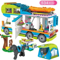 Neue Freunde Mia Bausteine Camping Van Auto Ziegel Freund Camper Fahrzeug Figuren 41339 Spielzeug für Kinder Geburtstags geschenke