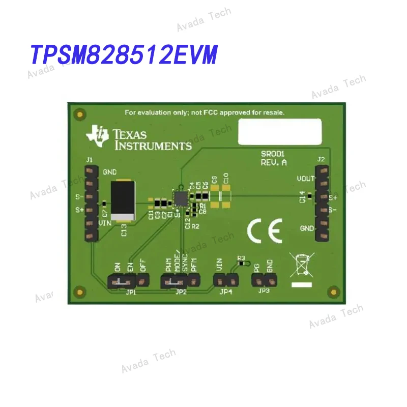 TPSM828512EVM evaluation board 2.7-V to 6-V, 2-A step-down converter with integrated inductor