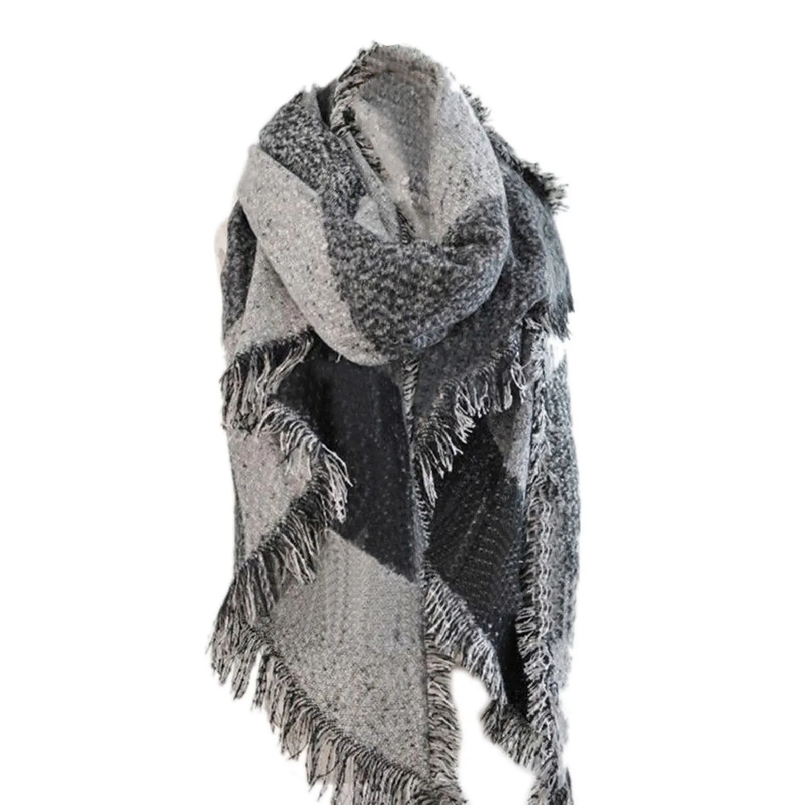 Unisex Long Jersey Knit Scarf Ultra Soft Warm Winter Accessories for Outdoor Trip Dating Shopping