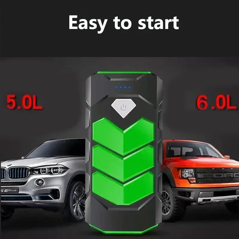 

2021New12V98000mAhmah Car Jump Starter Power Bank Portable Car Battery Booster Charger 12V Starting Device Diesel Car Starter