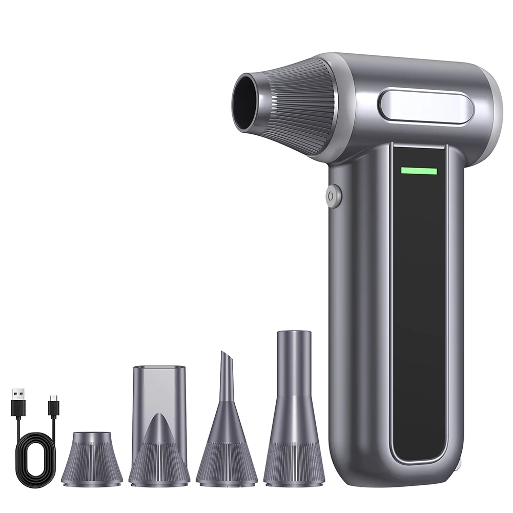130000RPM Electric Air Duster Rechargeable 4000mAh Blower Vacuum For Keyboard PC Cleaning Inflating Portable Handheld Tool