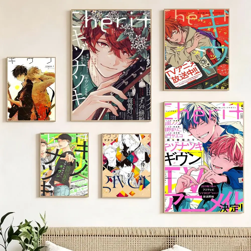 Japanese Anime G-Given Poster Print Painting Home Decor for Bedroom Living Room Hallway