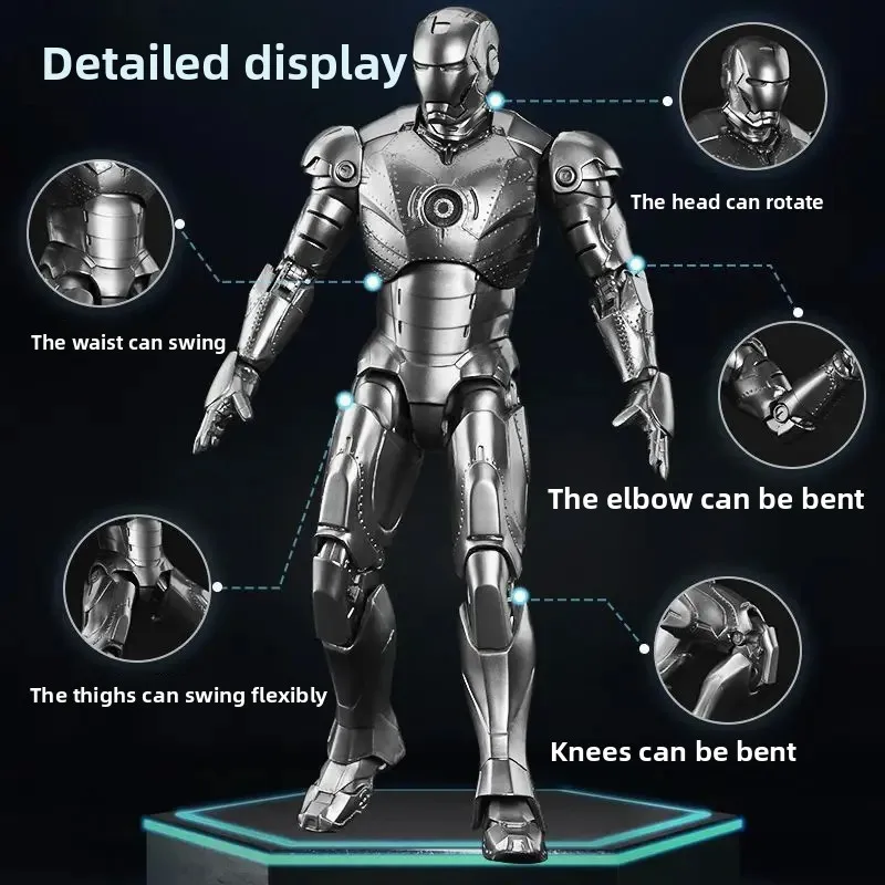 

In Stock Fondjoy Iron Man Mk2 Assembled Model Action Figure 1/12 Iron Man Model Collectible Model PVC Model Boys Birthday Gifts