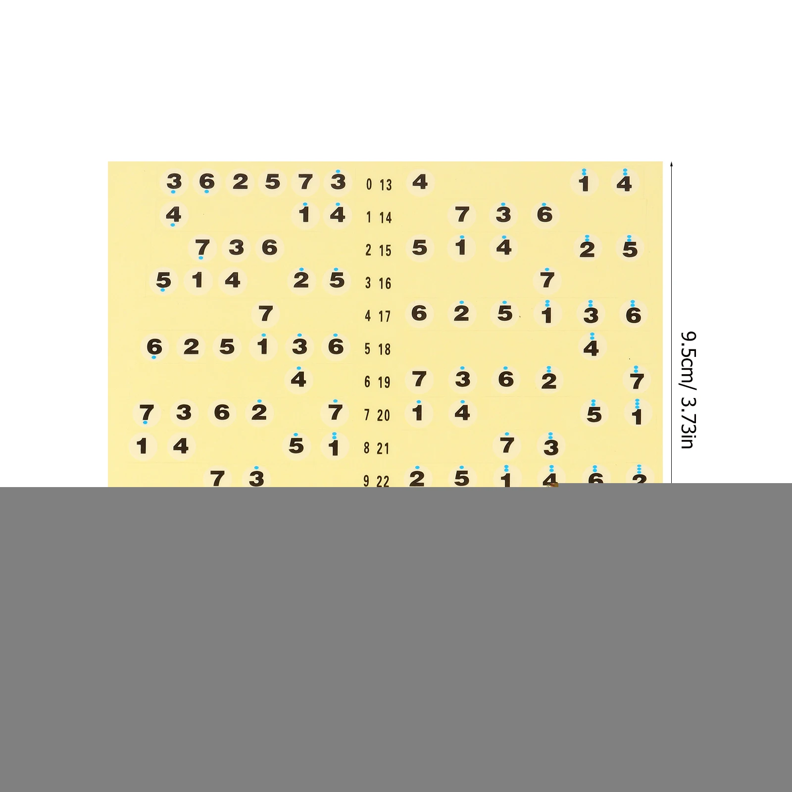 

7 Pcs Guitar Scales Sticker Fretboard Numbers Label Inlay Note Decals Fingerboard Frets Easy Assembly Practical Design Premium