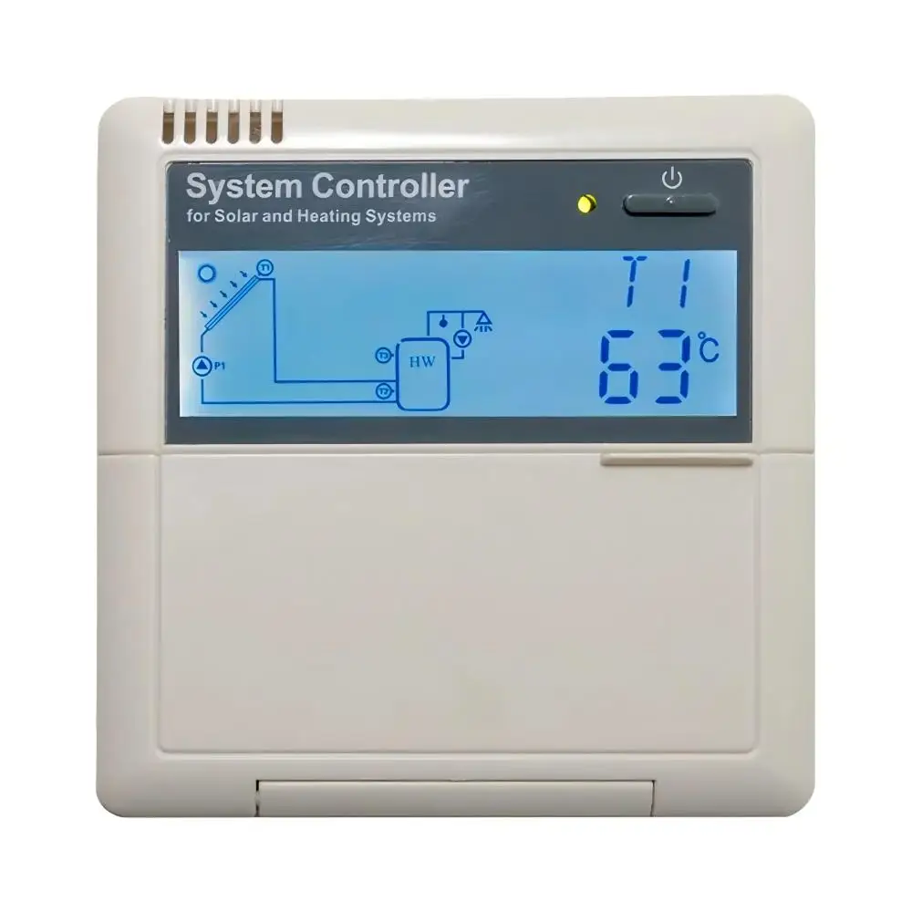SR81Q Solar Water Heater Controller Updated Version of SR868C8Q Controller with Thermal Energy Measurement Pump Speed Control