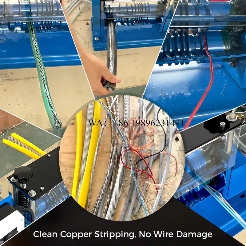 Wmwmnu for Electrician Essential M40-1 Acrylic Panel Compact Wire Stripping 1-38mm Multi-Hole Scrap Copper Cable