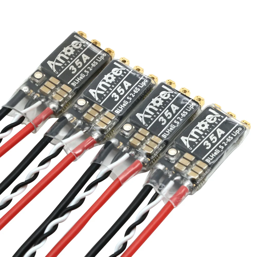 4/ 2 /1 قطعة Rc 35A 45A BLHeli_S ESC دعم 2-6S مصدر الطاقة DShot150/300/600 Oneshot125 لطائرة RC FPV كوادكوبتر بدون طيار
