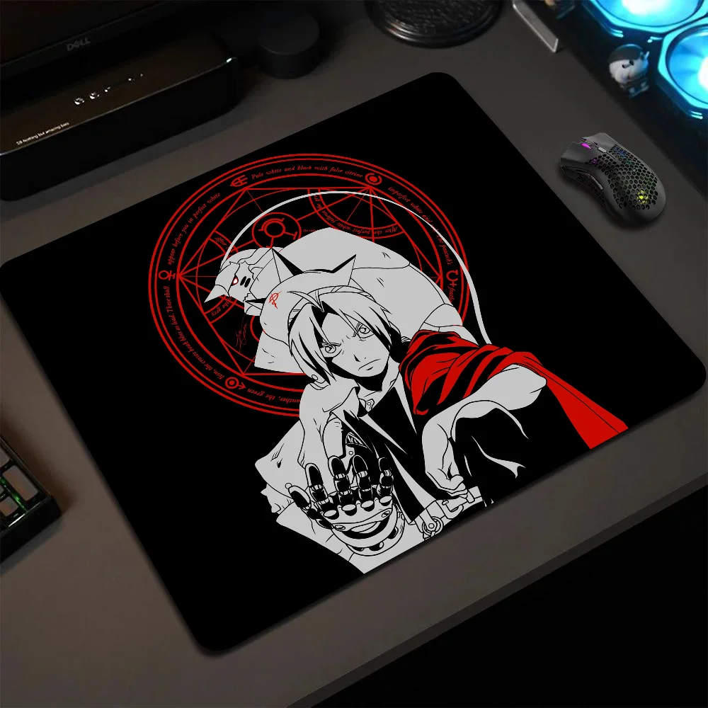 

Fullmetal Alchemist Edward Elric Anime Mousepad Small LockEdge Mouse Pad For Gamers Computer Desk Pad Anti-slip Rubber