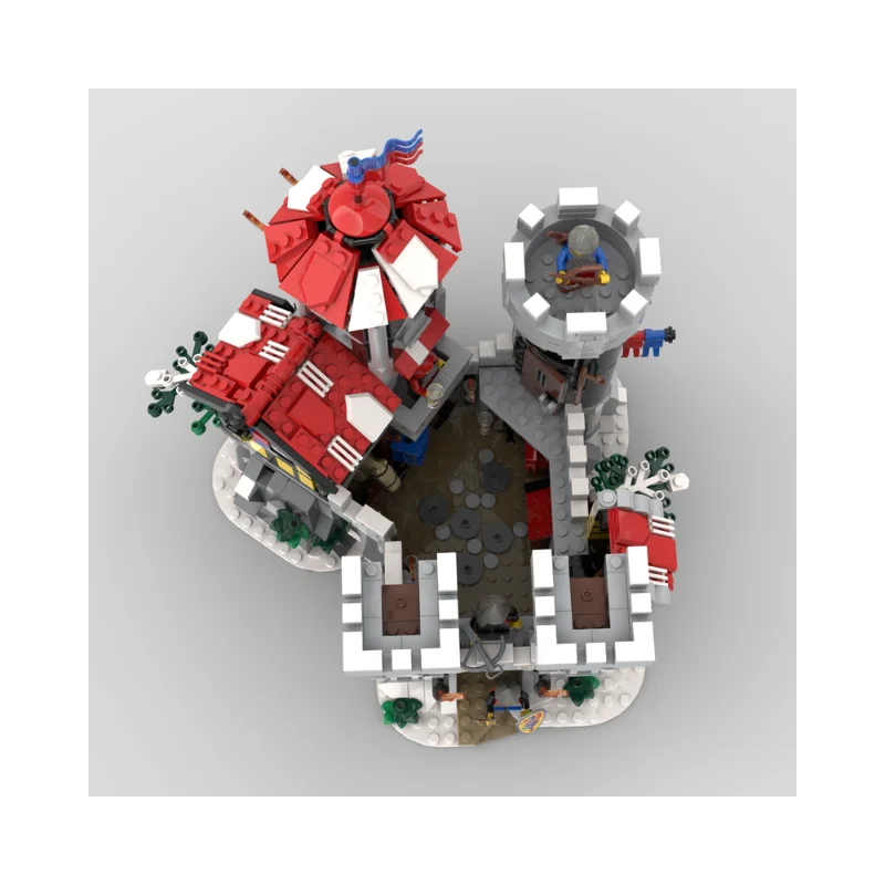 القرون الوسطى التنين القلعة اللبنات ملحمة التنين المحارب القلعة أطقم منمذجة الخيال فارس الطوب مجموعة للكبار عرض هدية