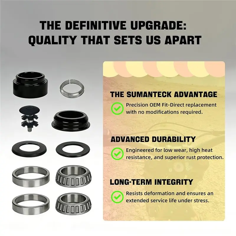 【Top Sale !!】For Surron Light Bee X/S For SEGWAY X160 X260 Motorcycle Headset Fork Bearing Kit-Durable Upgrade - view 4