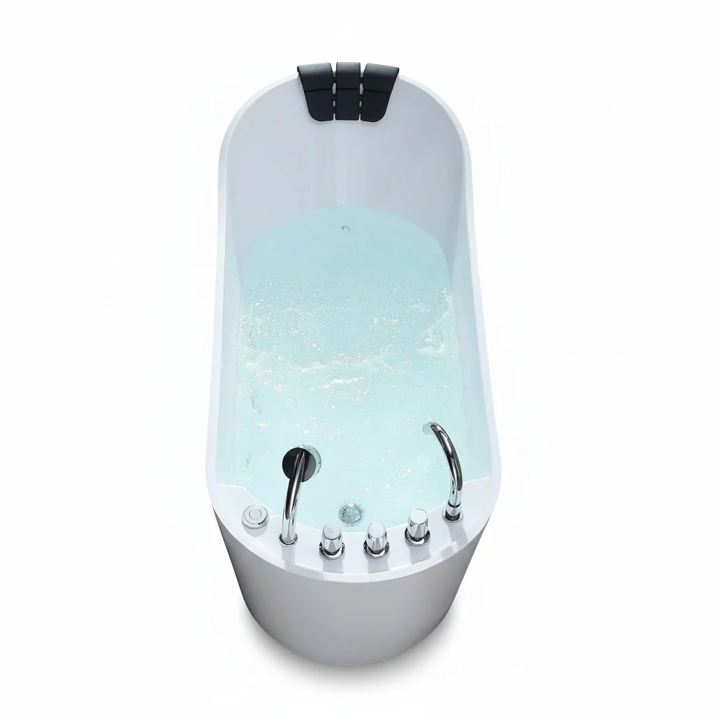 

Freestanding Bathtub, 1700mm/67inch Modern Acrylic Soaking Tub, Japanese Soaking Tub, Artificial Stone 1 Person Spa Jacuzzi