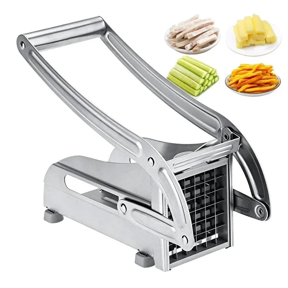Stainless Manual Potato Cutter French Fry Cutter  French Fries Slicer Potato Chips Maker Meat Chopper Dicer Cutting Machine Tool