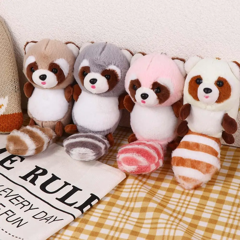 Pendant Bag Pendant Backpack Pendant Exquisite Stuffed Animal Toys Plush Keychain Raccoon Plush Pendant Raccoon Plush Keychain