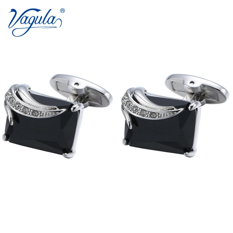 VAGULA Classic Luxury gift Party Wedding Suit Shirt Gemelos Jewelry Buttons Angel Wing Design Crystal Cuff links 399