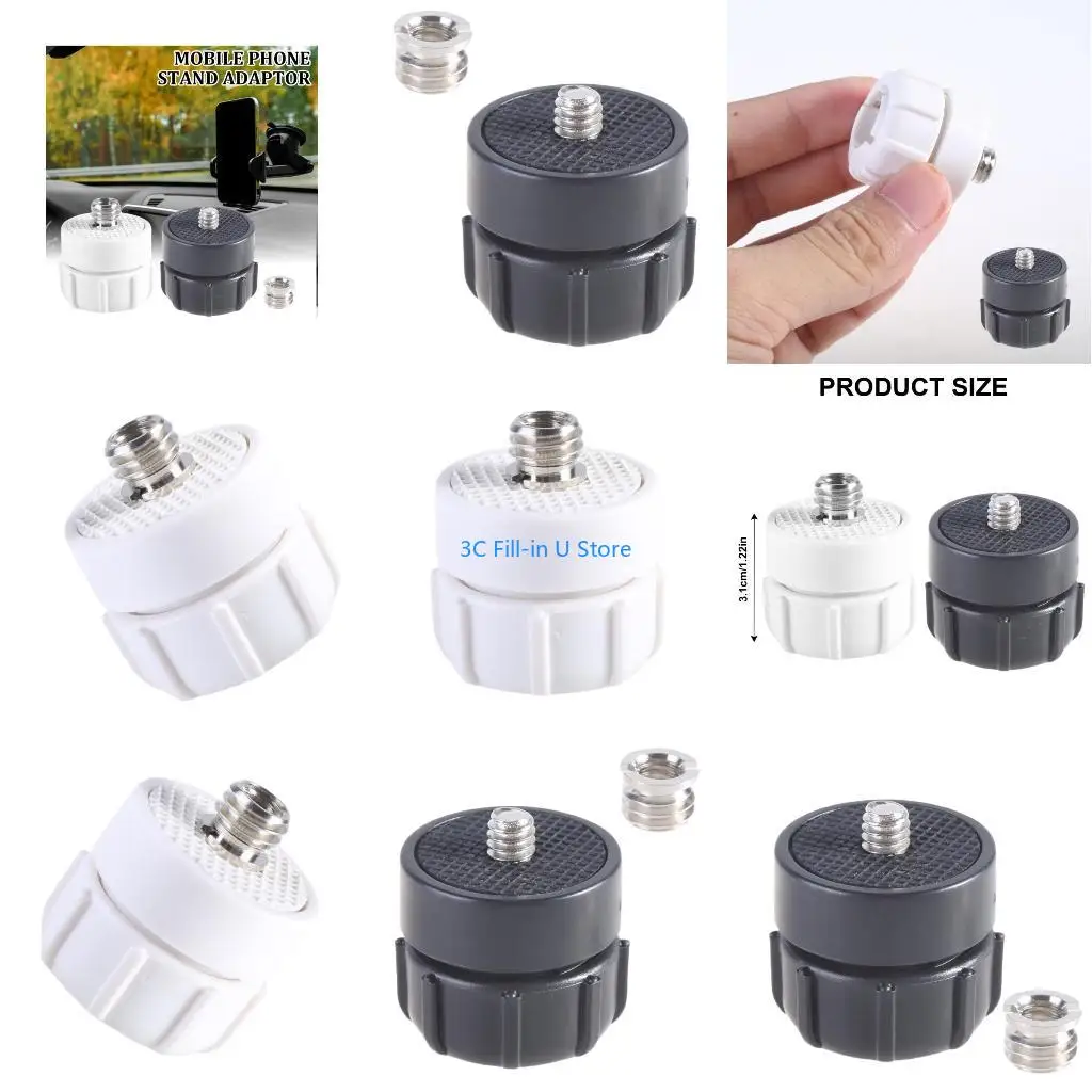 G8TA Essential 17mm Balls to 1/4 & 3/8Inch Thread Joint Adapter for Photography Gear