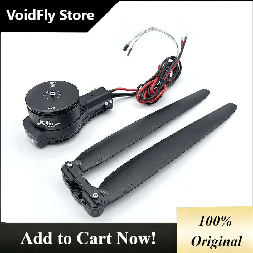 VoidFly Hobbywing Xrotor X6 plus Motor Esc 12s/14s 2480 Blade Clamp 6218 150KV 24-inch Carbon Plastic Propellers RC Model Parts