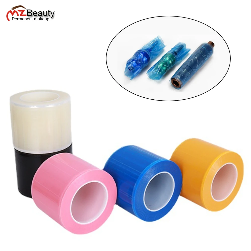 Disposable Self-Adhesive Protective Film Roll Tattoo Machine Protective Barrier Waterproof Perforated Protect PMU Pen 1200PCS