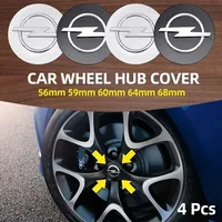 4pcs 56mm 59mm 60mm 64mm 68mm Wheel Center Cap Logo Hub Cover Badge Emblem for Opel Insignia Astra J H G F Corsa Zafira Tigra