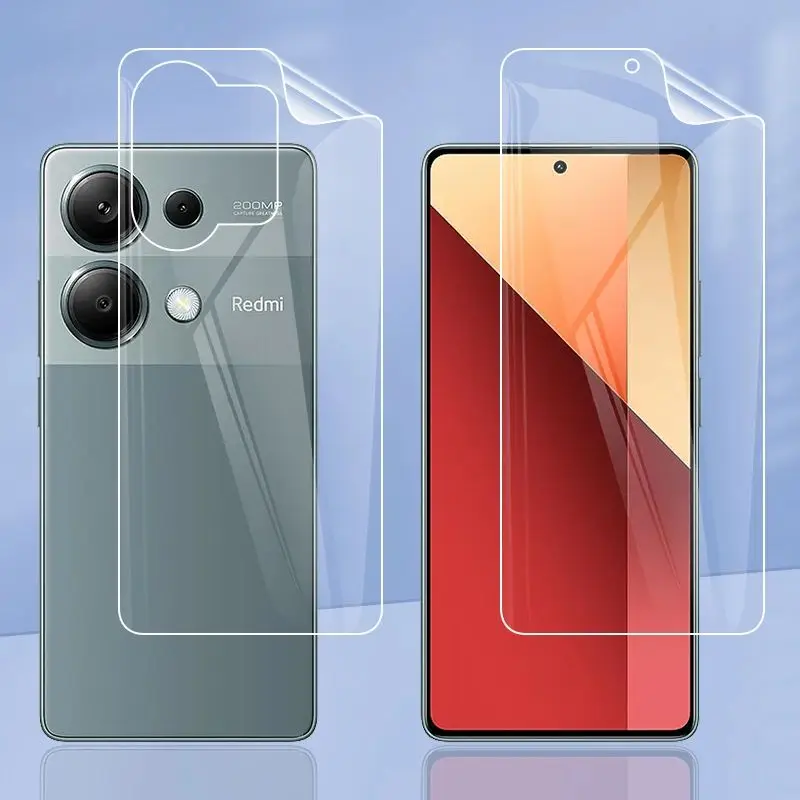 3 قطعة فيلم هيدروجيل غير لامع ل Poco M6 Pro 4G واقي للشاشة ل Redmi نوت 13 برو 4G طبقة رقيقة واقية أمامية وخلفية وليس زجاج #1