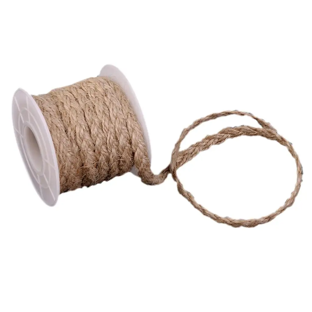 1x Rustic Jute Braided Hessian Burlap Ribbon Wedding Floristry Decor Vintage