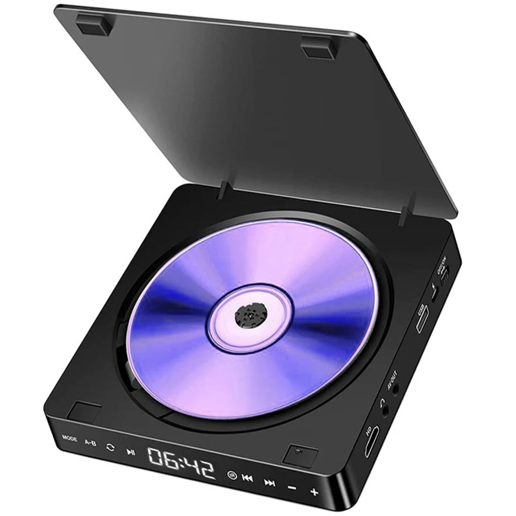 

Домашний DVD-плеер HD 1080P, светодиодный сенсорный экран, портативный CD-VCD-плеер, Hi-Fi стерео видеоплеер, работает для ТВ-проектора с входом USB