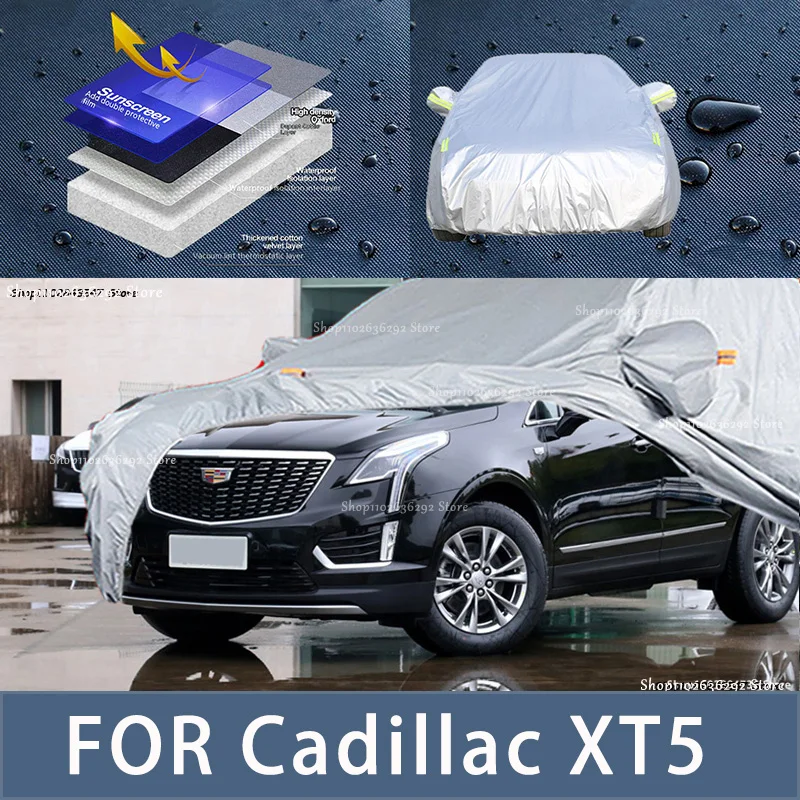 

For Cadillac XT5 Outdoor Protection Full Car Covers Snow Cover Sunshade Waterproof Dustproof Exterior Car accessories