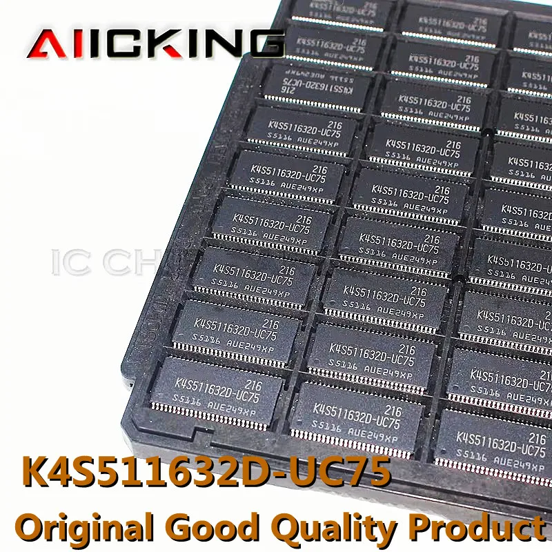 

10 шт., флэш-память K4S511632D TSOP54, DRAM-чип SDRAM 512 Мбит, 32Mx16, 3,3 В, 54Pin, флэш-память, оригинал
