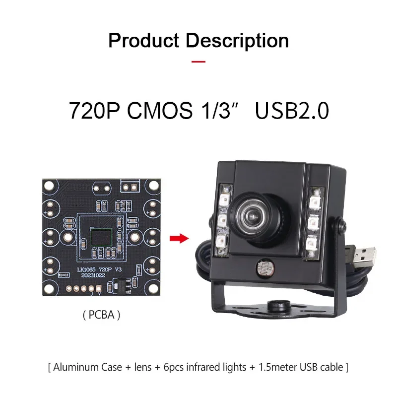 

Новая промышленная мини-USB-камера 3306 720P H65 3 мм с углом обзора 90 градусов, без искажений, для HD-видеоконференций, с инфракрасным ночным видением