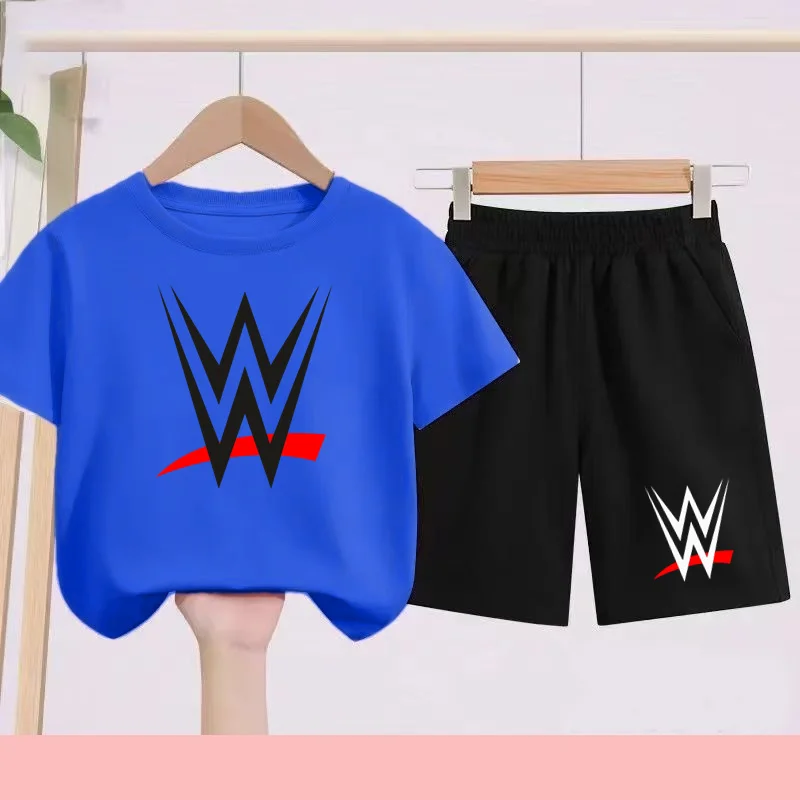 

Children's Sportswear Is Suitable for Children Aged 3 to 13. It Includes T-shirts and Shorts,wrestling and Quick-drying T-shirts