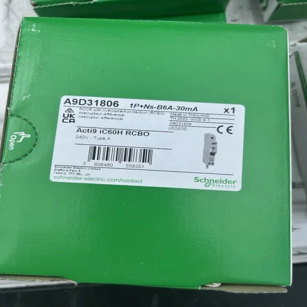 

2026 Acti9 A9d31806 6a Rcbo Brand New Original Spot Plc