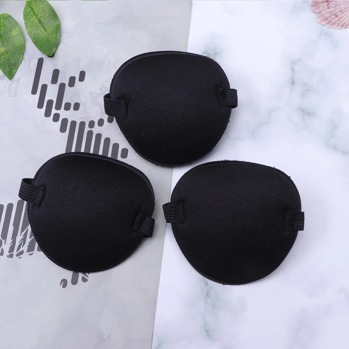 

3 Pcs Eye Mask Patches for Strabismus Treatment Lazy Pediatric Blindfold Black Single Premium Material