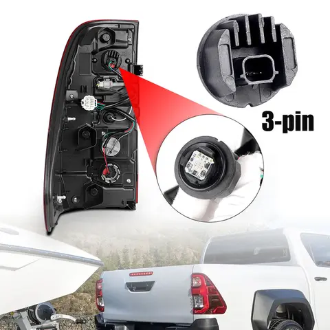 Żarówka tylna 3-pinowa LR4B-A ​   8153615120 dla Toyota Corolla/Sienna 2021 2022 Hilux 2016 2017 2018 Moduł LED Światła Stop Tylne