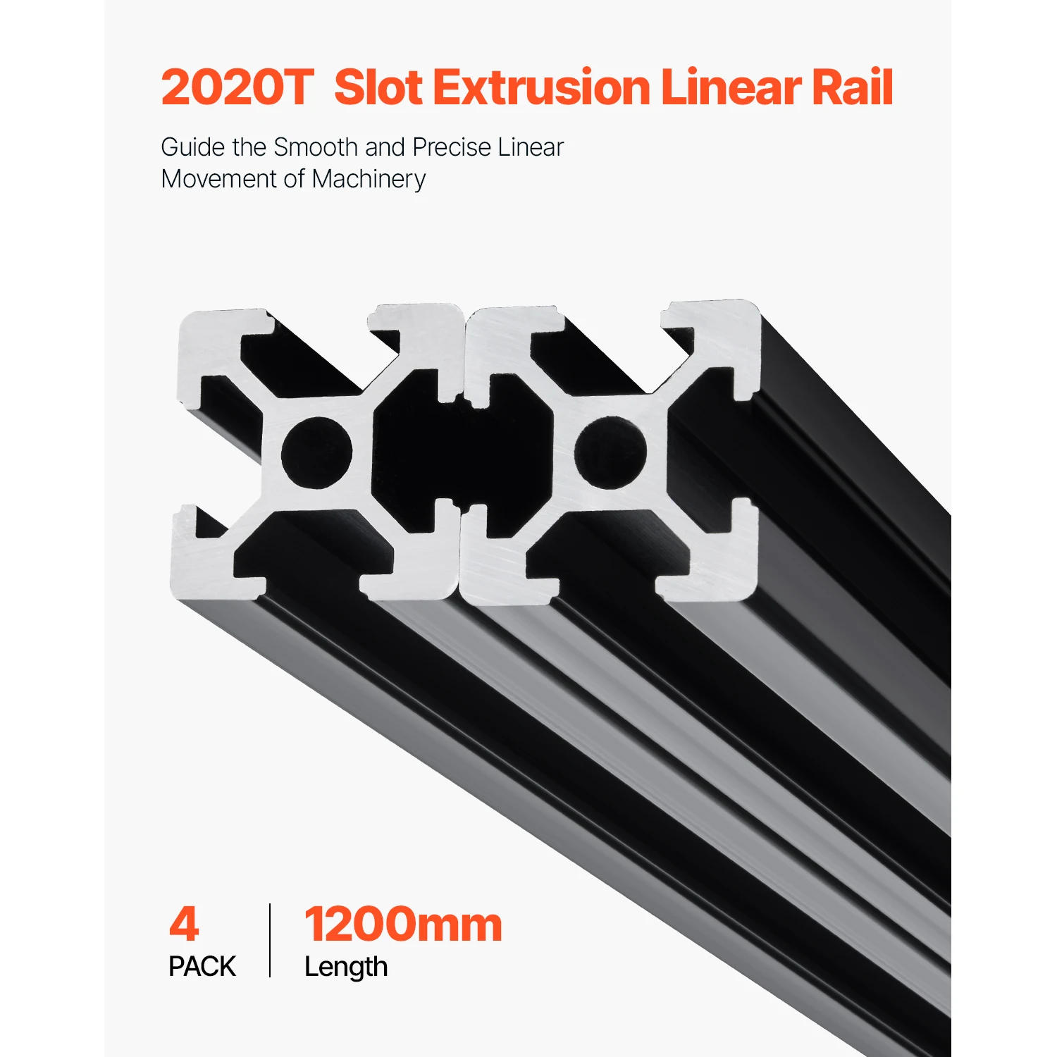 SucceBuy T Slot 2040 Linear Rail 4-5 PCS 1000mm/1200mm/1500mm/2000mm Aluminum Extrusion Profile for 3D Printer, CNC Machine DIY