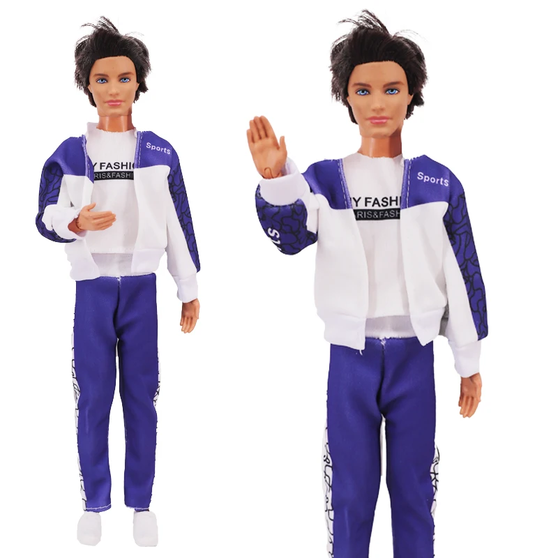 1 Set 30 cm Ken Vestiti per le bambole Tuta sportiva Abbigliamento quotidiano per la bambola Fidanzato Ken Panno 1/6 Accessori per bambole Occhiali gratuiti Regalo di compleanno