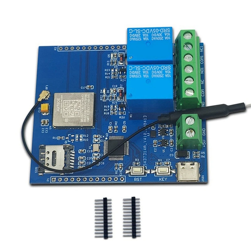 DC 5V STM32 4G Networked Dual-Way Relay Relay Development Board Onboard AIR780E Module I/O Port STM32 Development Board