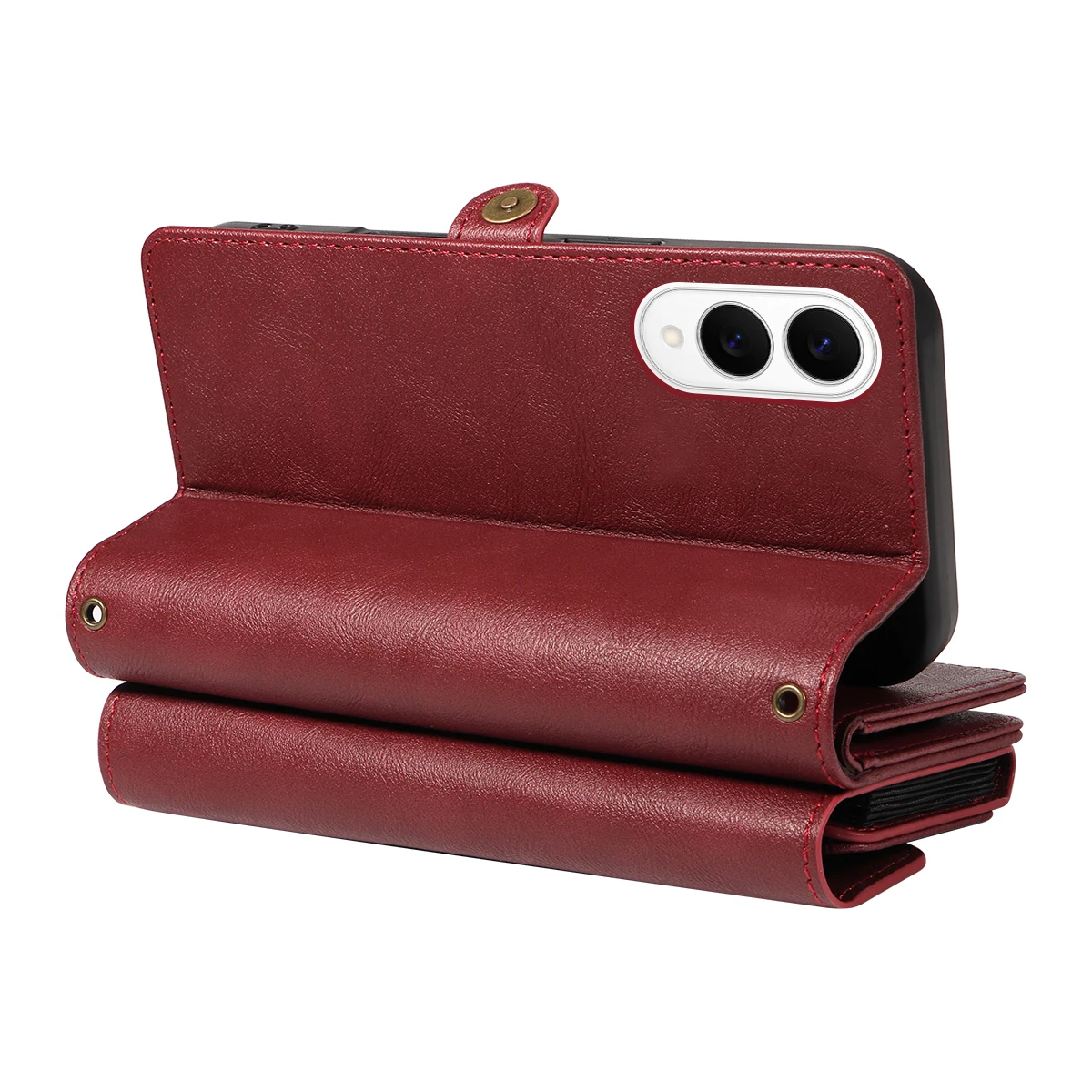 حافظة لهاتف سامسونج جالاكسي S 10 20 21 22 23 24 25 Plus Ultra FE 25 Edge حافظة هاتف فاخرة بسحاب لتخزين البطاقات والمال