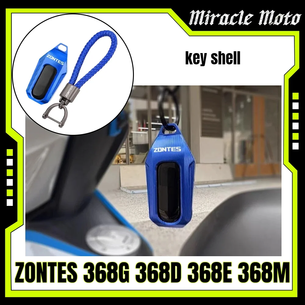 Keyshell/key chain accessory for ZONTES 368G 368E 368D 368M 368K 703F 703RR/R 2024 2025 2026 350E 350M motorcycles.