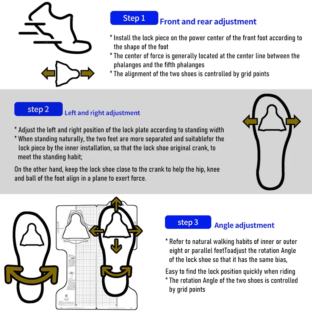 ThinkRider Bicycle Pedal Cleats Adjustment Tool Road Bike Self-Locking Pedal Cleat Tool For SPD Cycling Locking Shoes Cleat