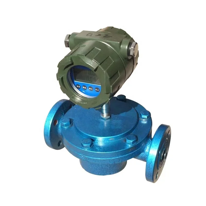 2026 Hot Sale Kaifeng Industrial Digital 1'' 4-20ma Heavy Oil Fuel Mechanical Oval Gear Flow Meter