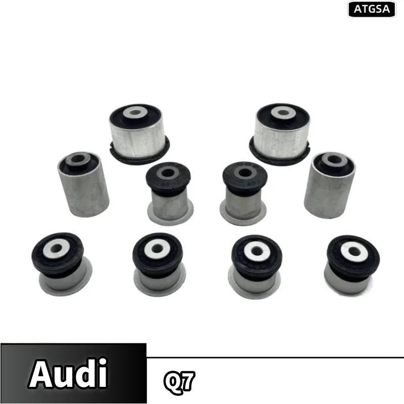 One set of 10 Swing Arm Rubber Sleeve Upper Swing Arm Bushing Lower Arm Rubber Sleeve for Audi Q7  Cayenne Panamera Touar