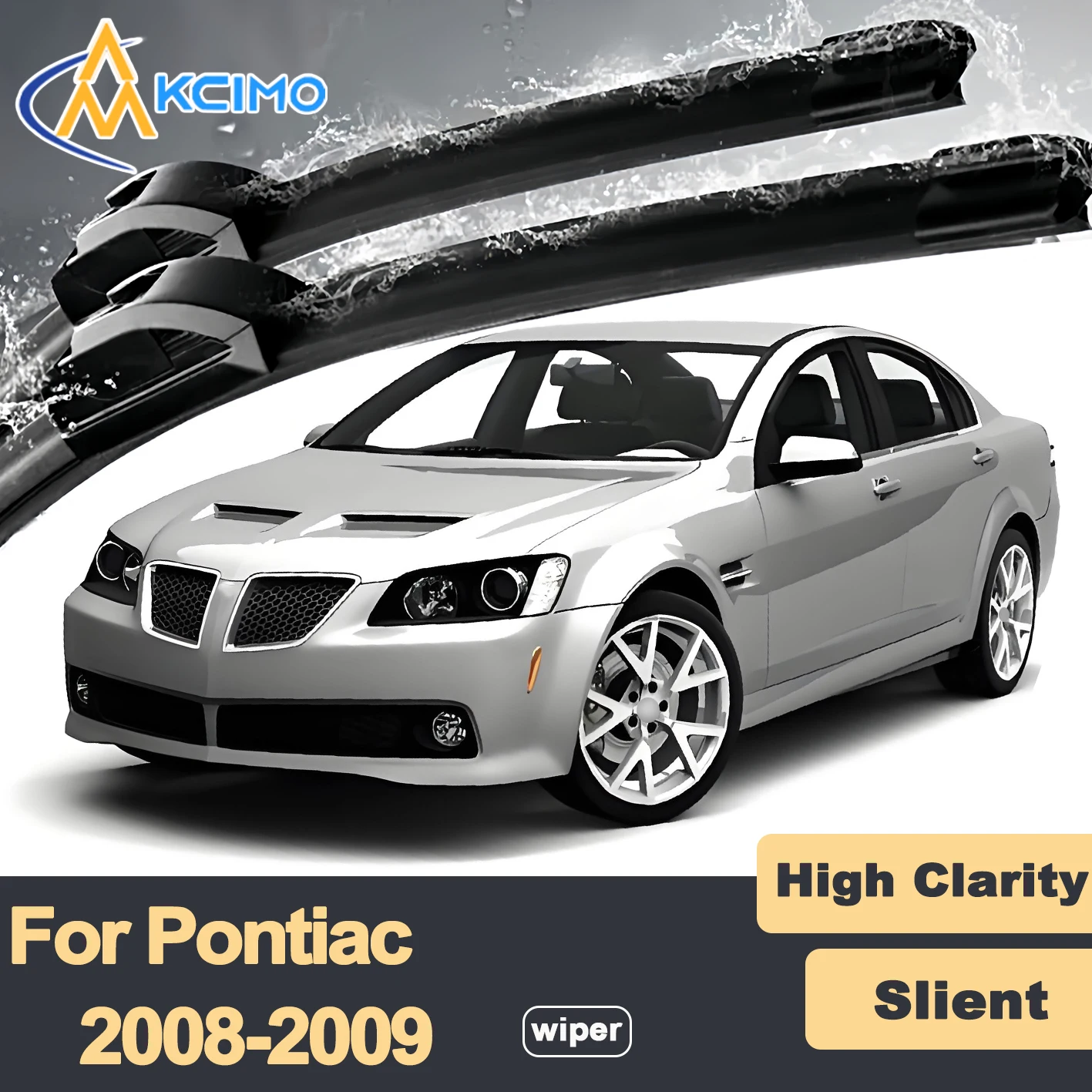 

Premium Rubber Durable Silent Windshield Wiper Blades 2pcs for Pontiac G8 GMX557 2008-2009 Chevrolet Lumina Omega